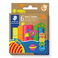 STAEDTLER Pâte à modeler plastiline Noris jumbo, 6 couleurs